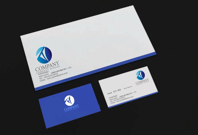 画像2: T・F・曲線・輪・グラデーション・ロゴ・マークデザイン3707 (2)