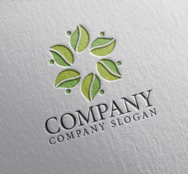 画像2: 人・回転・葉・成長・ロゴ・マークデザイン1204 (2)