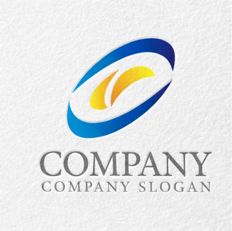 画像2: O・曲線・上昇・アルファベット・グラデーション・ロゴ・マークデザイン5762 (2)