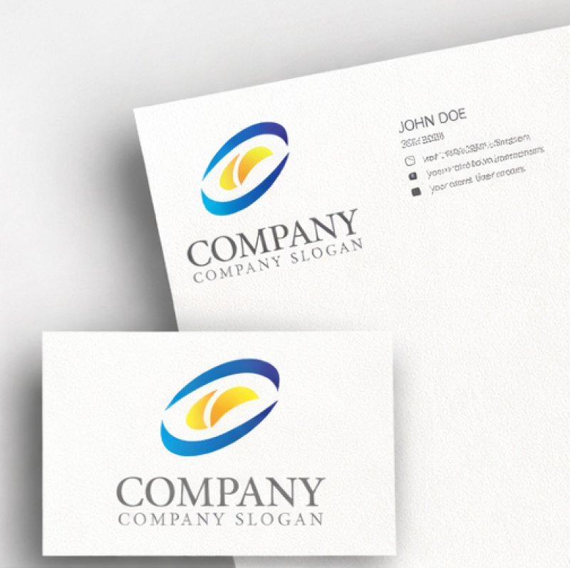 画像3: O・曲線・上昇・アルファベット・グラデーション・ロゴ・マークデザイン5762 (3)