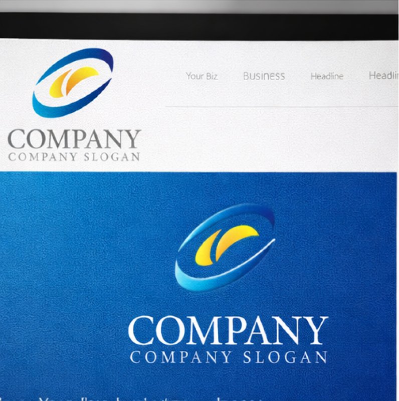 画像5: O・曲線・上昇・アルファベット・グラデーション・ロゴ・マークデザイン5762 (5)