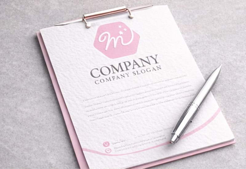 画像4: M・六角形・フリーハンド・アルファベット・ロゴ・マークデザイン5763 (4)