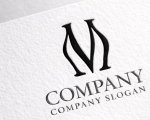 画像2: M・六角形・V・アルファベット・ロゴ・マークデザイン5765 (2)
