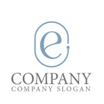 画像1: e・輪・アルファベット・会社ロゴ・マークデザイン5772 (1)