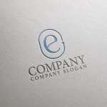 画像2: e・輪・アルファベット・会社ロゴ・マークデザイン5772 (2)
