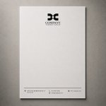 画像8: X・シンプル・かっこいい・発展・アルファベット・ロゴ・マークデザイン5779 (8)