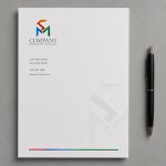 画像3: S・協力・M・グラデーション・アルファベット・ロゴ・マークデザイン5781 (3)
