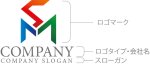 画像10: S・協力・M・グラデーション・アルファベット・ロゴ・マークデザイン5781 (10)