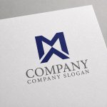 画像2: M・A・シンプル・屋根・家・アルファベット・ロゴ・マークデザイン5799 (2)