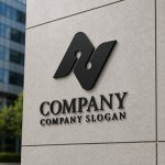 画像6: N・シンプル・かっこいい・つながり・アルファベット・ロゴ・マークデザイン5801 (6)