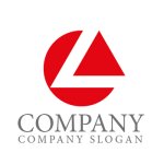 画像1: L・輪・シンプル・三角・アルファベット・ロゴ・マークデザイン5811 (1)