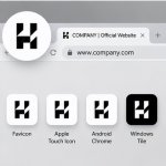 会社ロゴデザイン｜Hとビルを表現したロゴ