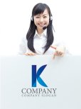 画像3: K・はさみ・C・上昇・アルファベットロゴ・マークデザイン1000 (3)