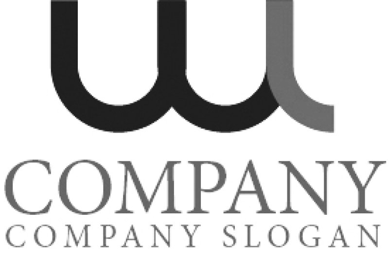 画像4: W・L・曲線・連続・アルファベットロゴ・マークデザイン1013 (4)