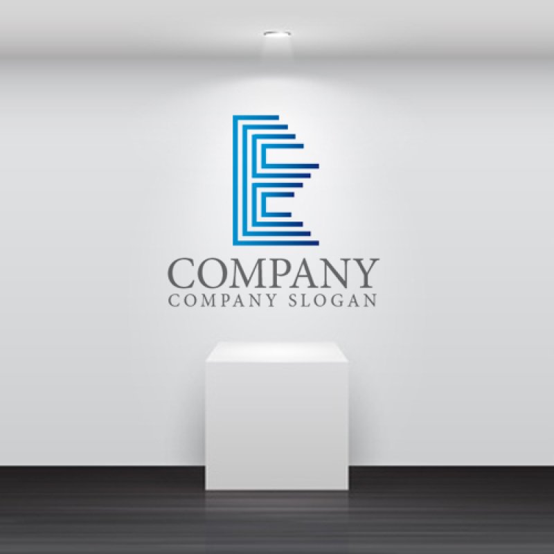 画像2: E・線・回路・アルファベットロゴ・マークデザイン1024 (2)