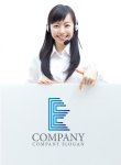 画像3: E・線・回路・アルファベットロゴ・マークデザイン1024 (3)