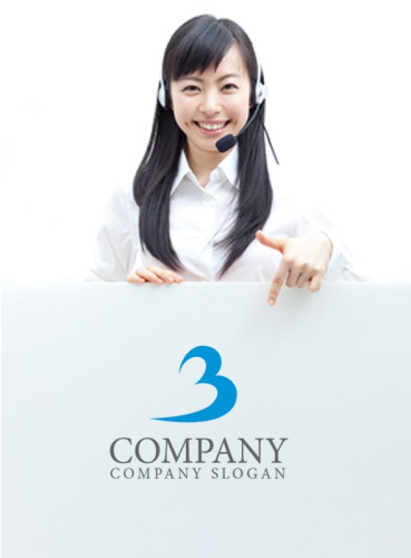 画像3: B・曲線・3・上昇・アルファベットロゴ・マークデザイン1046 (3)