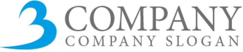 画像5: B・曲線・3・上昇・アルファベットロゴ・マークデザイン1046 (5)