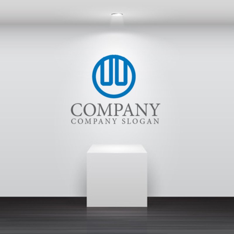 画像2: W・輪・四・アルファベットロゴ・マークデザイン1060 (2)