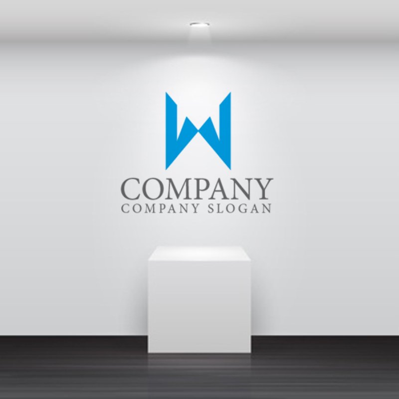 画像2: W・V・上昇・アルファベットロゴ・マークデザイン1062 (2)