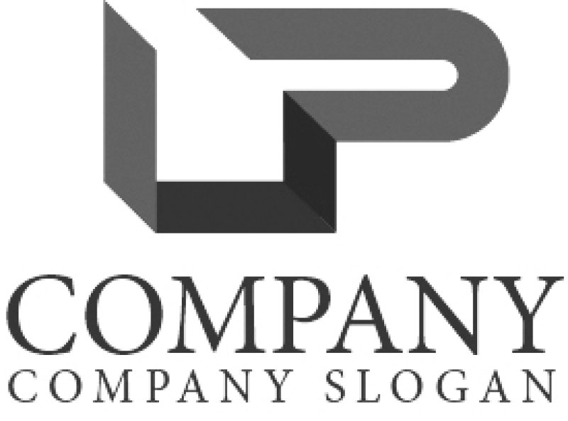 画像4: L・P・連結・面・アルファベットロゴ・マークデザイン1076 (4)