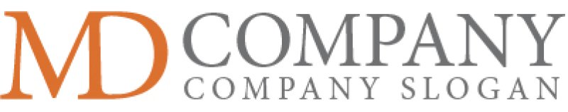 画像5: m・D・つながり・拡大・アルファベット・ロゴ・マークデザイン1079 (5)