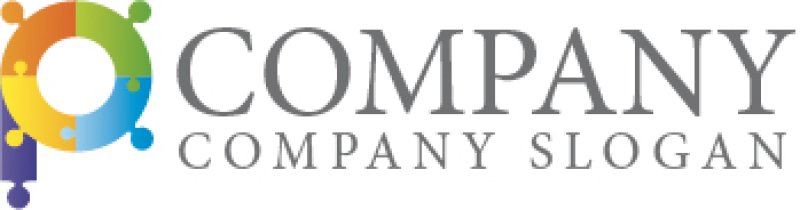 画像5: P・パズル・輪・協力・アルファベットロゴ・マークデザイン1123 (5)