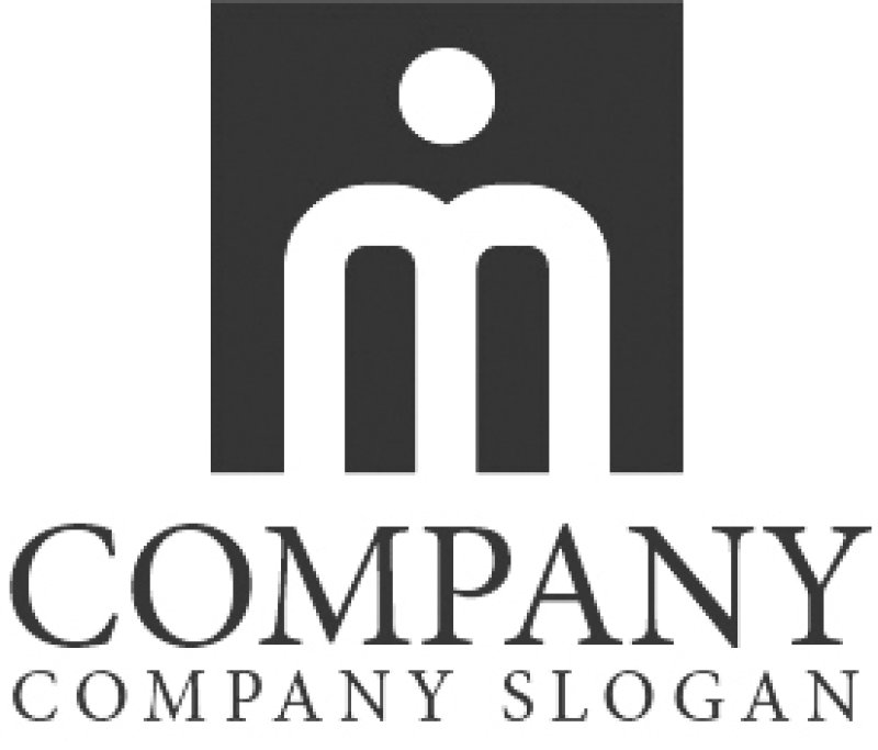 画像4: m・人・四角・王冠・アルファベットロゴ・マークデザイン1133 (4)