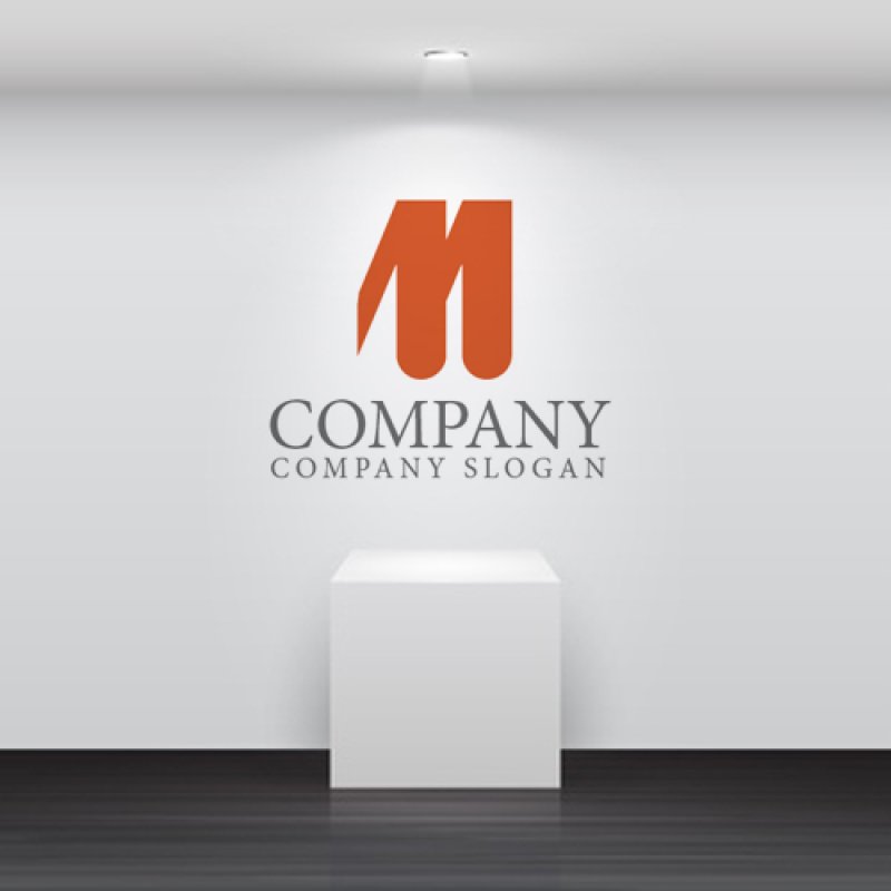 画像2: m・上昇・連続・アルファベットロゴ・マークデザイン1135 (2)
