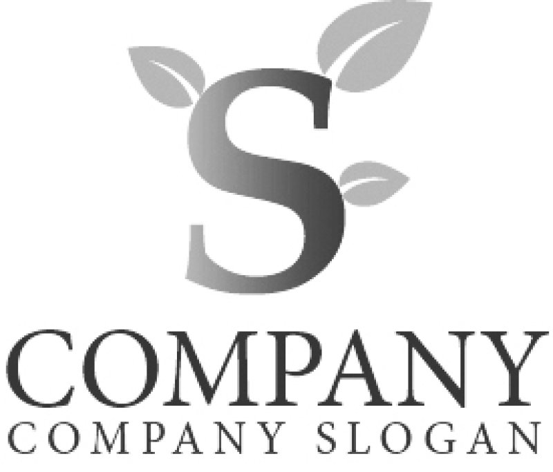 画像4: S・葉・曲線・上昇・アルファベットロゴ・マークデザイン1139 (4)