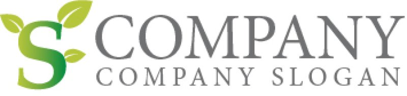 画像5: S・葉・曲線・上昇・アルファベットロゴ・マークデザイン1139 (5)