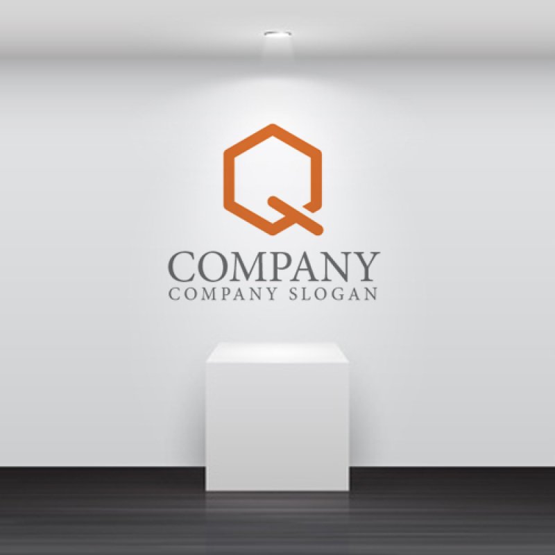 画像2: Q・六角形・箱・アルファベット・ロゴ・マークデザイン1167 (2)