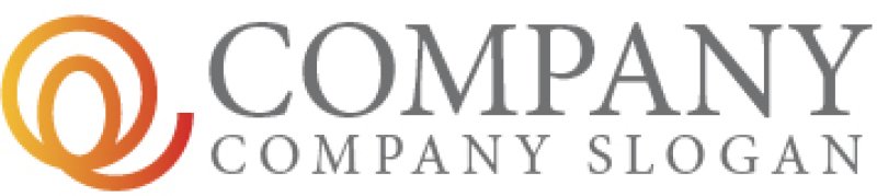 画像5: Q・輪・上昇・グラデーション・アルファベットロゴ・マークデザイン1170 (5)