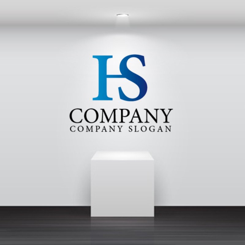 画像2: H・S・アルファベットロゴ・マークデザイン1202 (2)