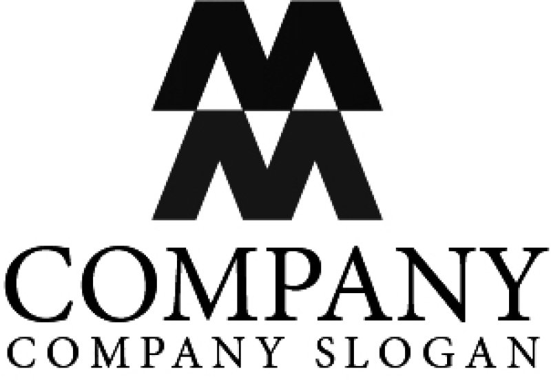 画像4: M・二段・重なり・山・アルファベットロゴ・マークデザイン1214 (4)