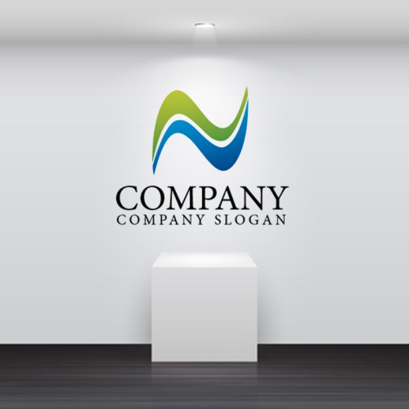 画像2: N・波・上昇・アルファベットロゴ・マークデザイン1222 (2)