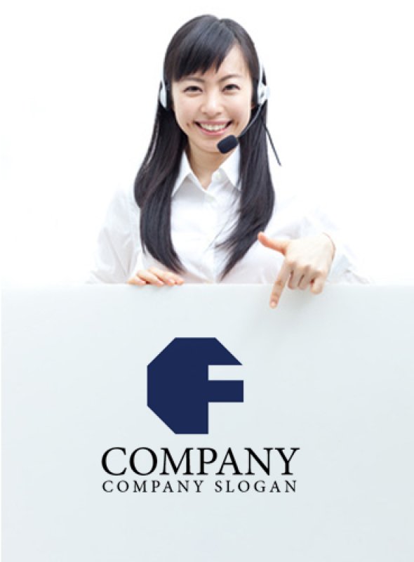 画像3: F・八角形・固まり・ロゴ・マークデザイン1242 (3)