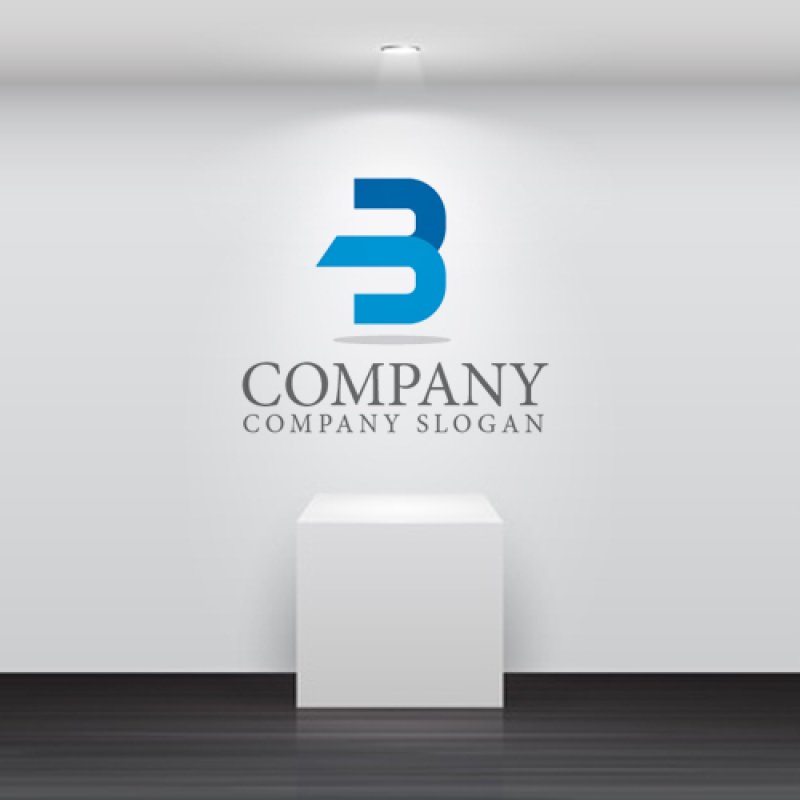 画像2: B・前進・移動・アルファベットロゴ・マークデザイン1292 (2)