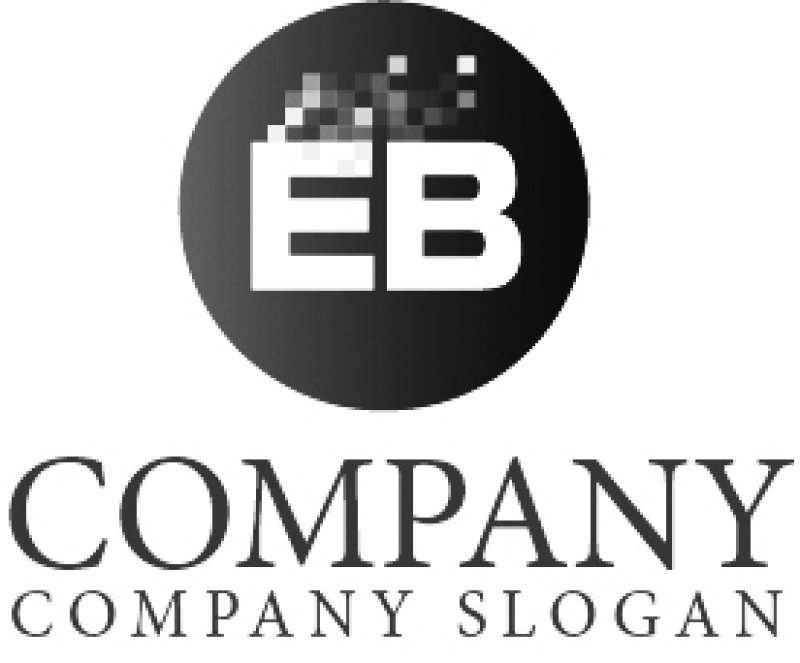 画像4: E・B・拡散・ピクセル・アルファベットロゴ・マークデザイン1302 (4)