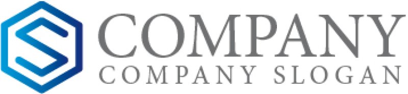 画像5: S・六角形・グラデーション・アルファベットロゴ・マークデザイン1315 (5)