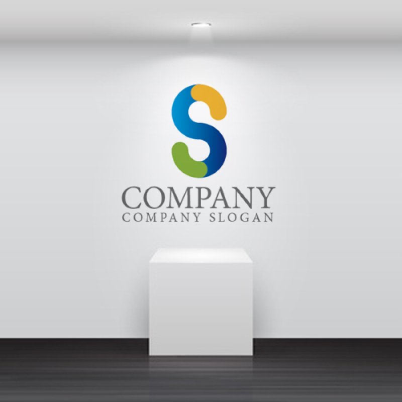 画像2: S・色・線・回転・アルファベット・ロゴ・マークデザイン1321 (2)