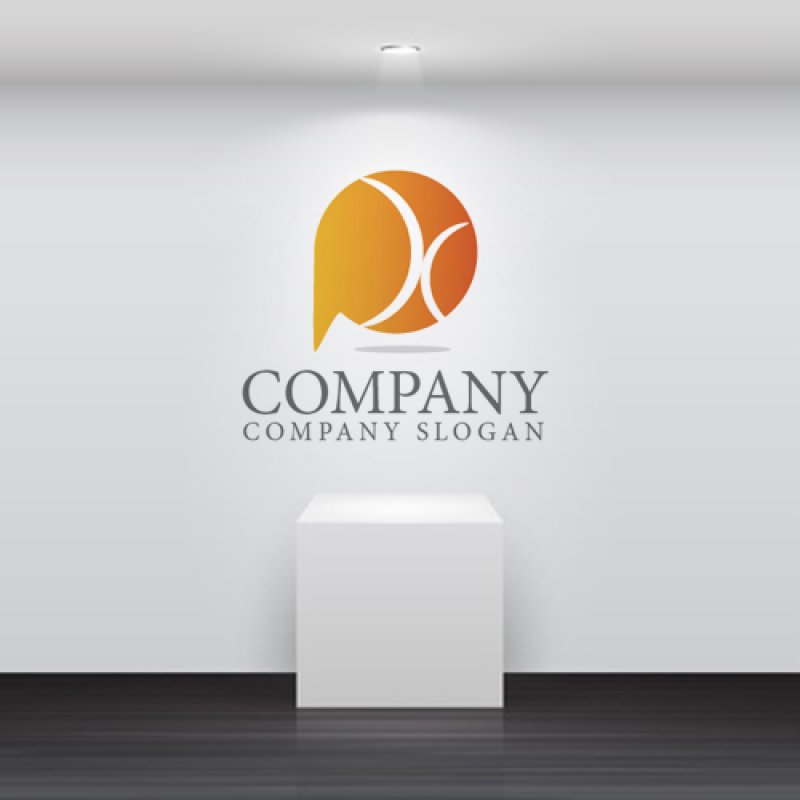 画像2: K・X・吹き出し・グラデーション・アルファベットロゴ・マークデザイン1332 (2)