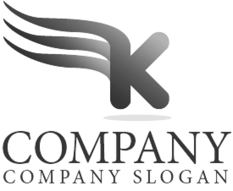 画像4: K・炎・流れ・グラデーション・アルファベットロゴ・マークデザイン1338 (4)