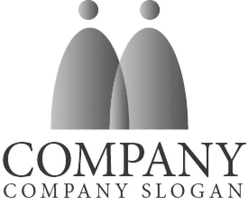 画像4: m・人・夫婦・山・アルファベットロゴ・マークデザイン1344 (4)