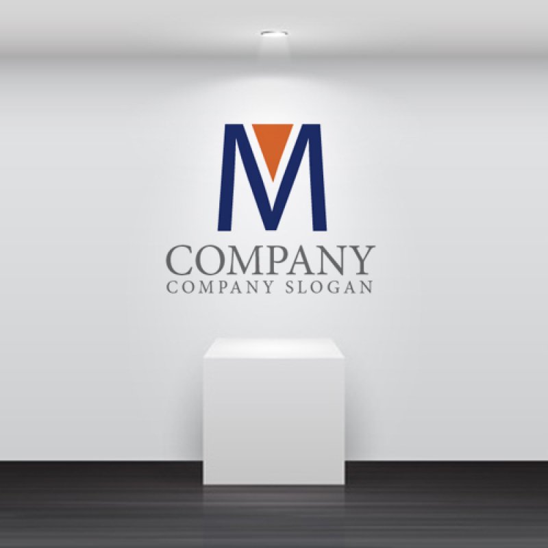 画像2: M・三角・V・アルファベット・ロゴ・マークデザイン1346 (2)