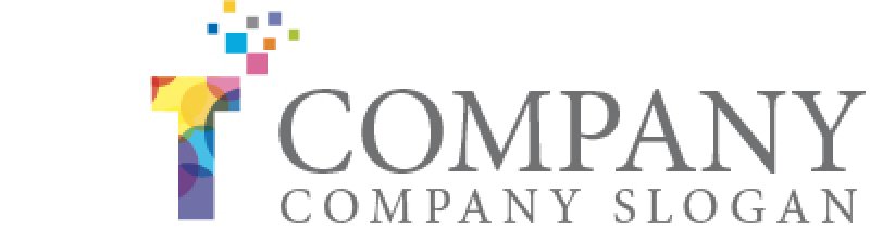 画像5: T・色・ピクセル・アルファベット・ロゴ・マークデザイン1356 (5)