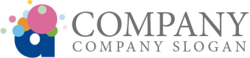 画像5: a・色・泡・アルファベット・ロゴ・マークデザイン1357 (5)