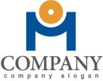 画像1: M・輪・支え・ロゴ・マークデザイン1377 (1)