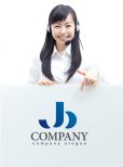 画像3: J・b・曲線・グラデーション・ロゴ・マークデザイン1405 (3)