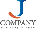 画像1: J・曲線・上昇・アルファベット・ロゴ・マークデザイン1413 (1)